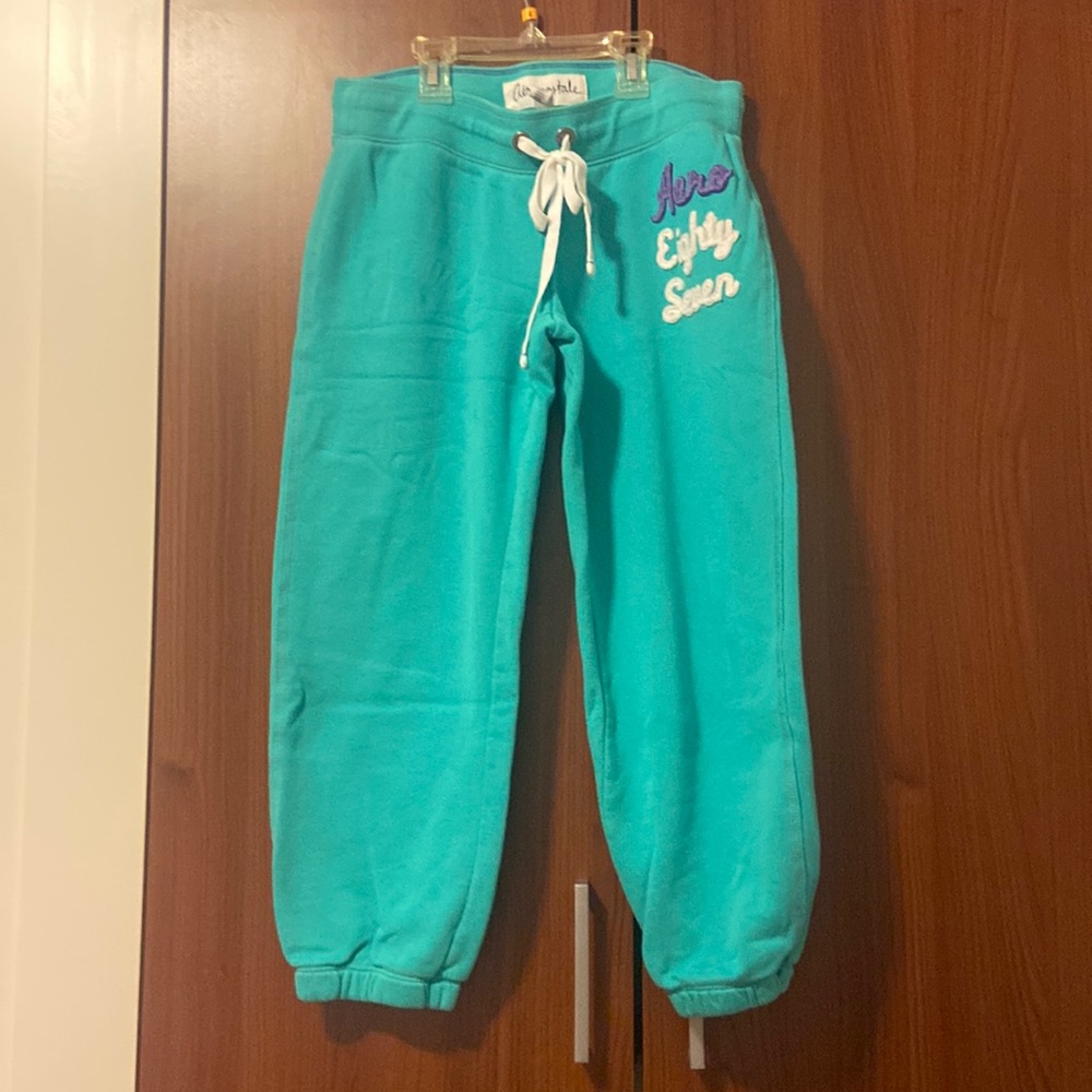 Aeropostale turquoise sweatpants